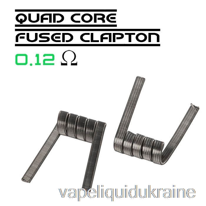 Vape Ukraine Wotofo Comp Wire - Prebuilt Coils 0.12ohm Quad Core Fused Clapton - Pack of 10